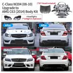W204 AMG C63 upgrade bumper set