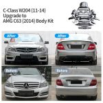 C-Class 2008–2014 C63 body kit