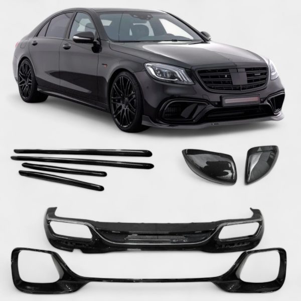 Carbon exterior body kit for Mercedes W222 – 8 pcs