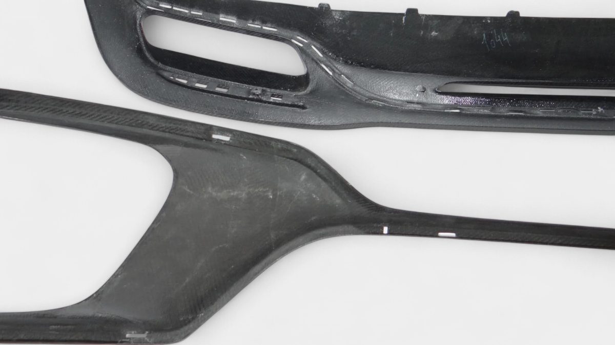 Precision-molded carbon edges – macro