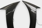 LED strip built into carbon fender cover – detail