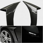 Carbon fiber LED fender covers for Mercedes W222