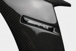 Illuminated carbon fender flaps for S-Class