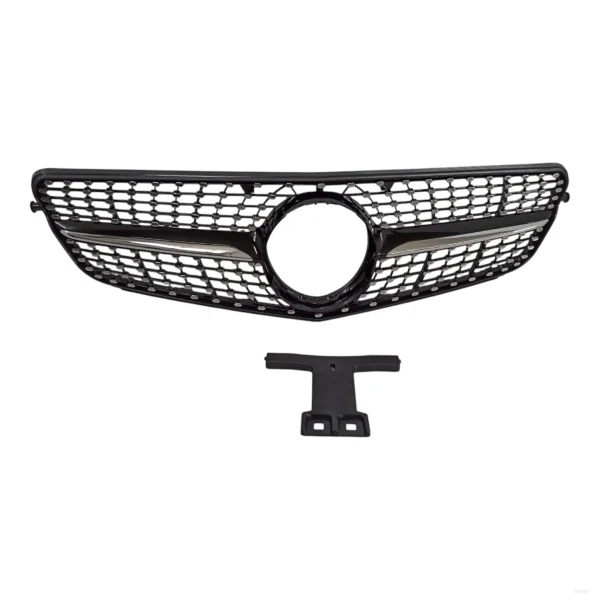 Diamond black grille for Mercedes W204 – front view