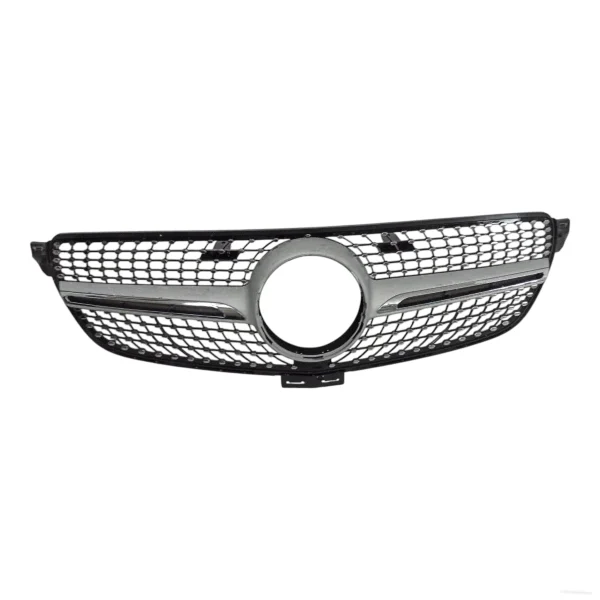 Diamond silver grille for Mercedes GLE W166 – no camera version