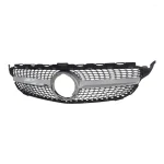 Silver diamond grille mesh – close-up detail