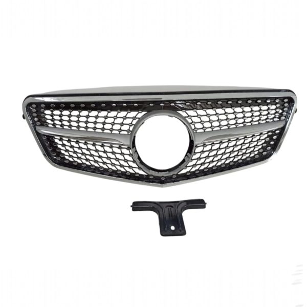 Diamond silver grille for Mercedes W212 2009–2013