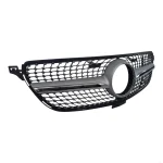 Silver diamond radiator grille for GLE Coupe 2015–2019 – angled shot