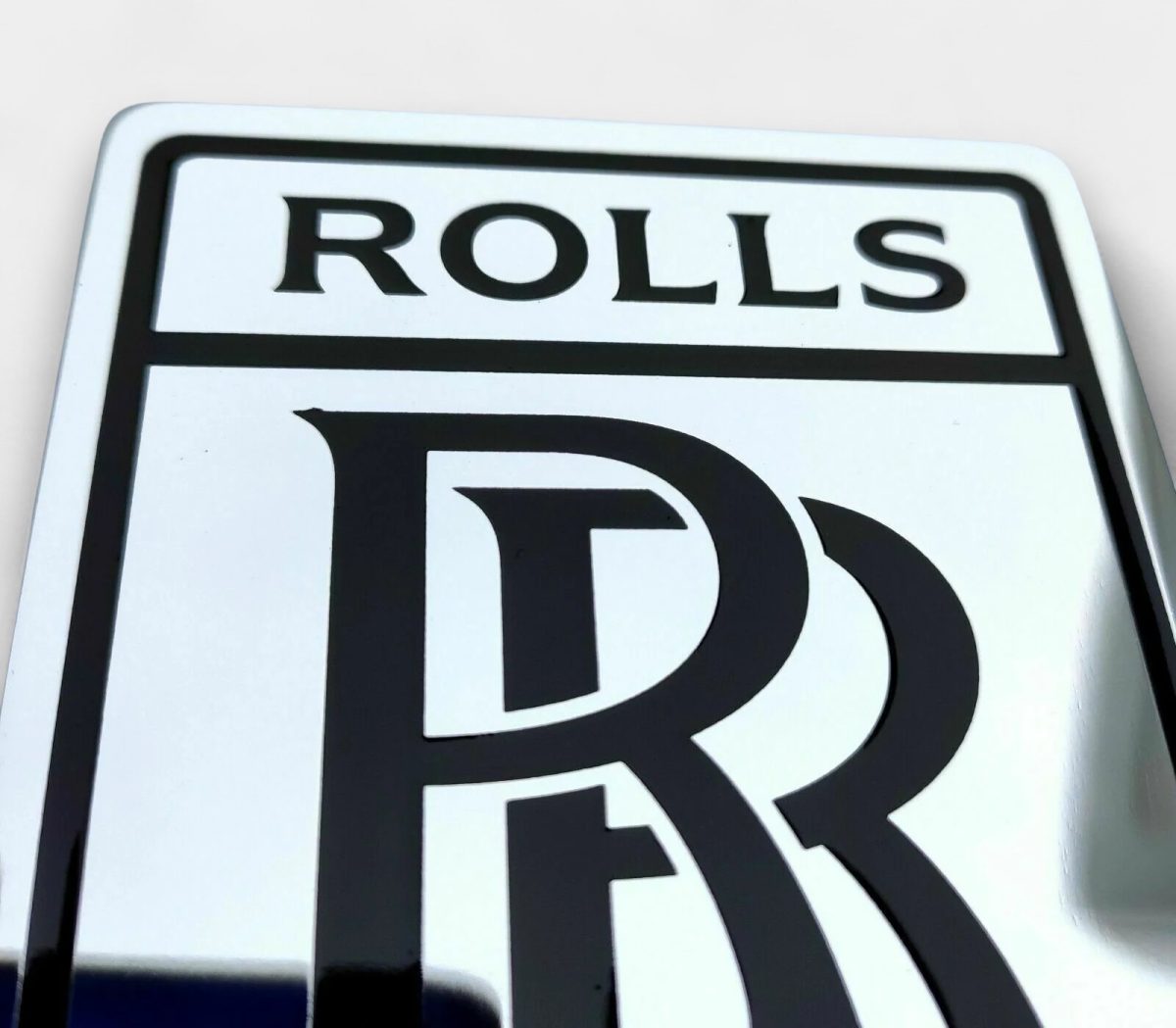 rolls royce ghost phantom chrome metal emblem kubay design