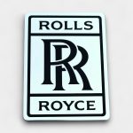 rolls royce stainless steel hood trunk logo