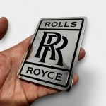 rolls royce ghost trunk metal badge kubay design
