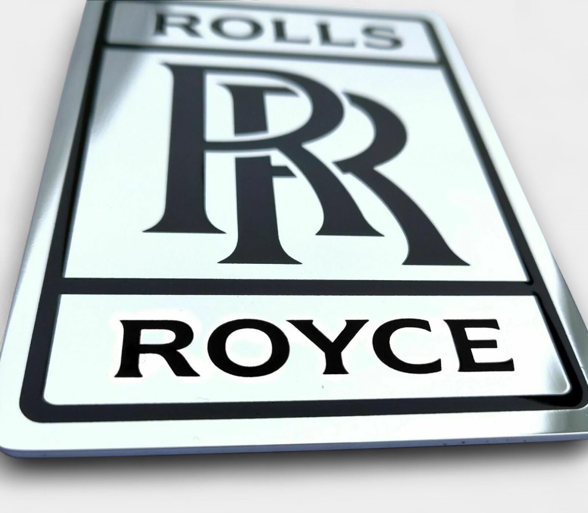 premium chrome logo rolls royce ghost