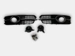 Audi A6 2014 front bumper grilles black chrome