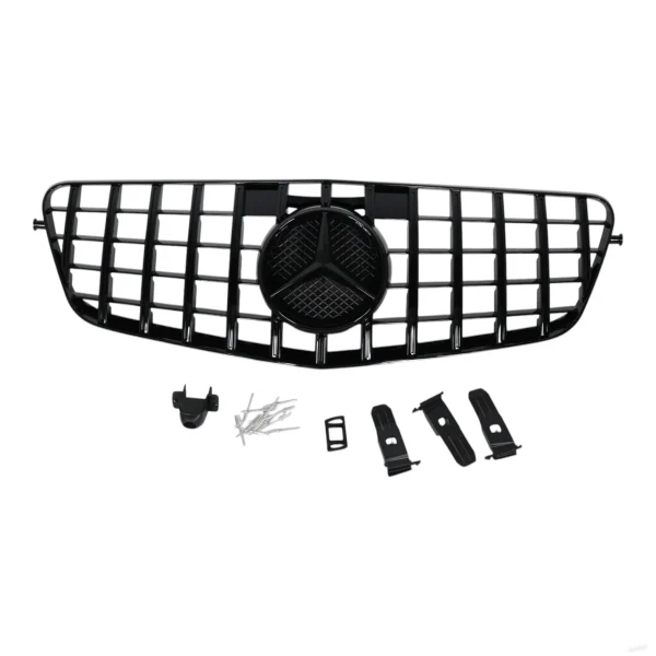 GT grille center badge mount – close-up
