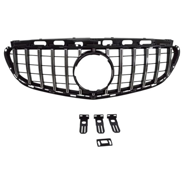 GT chrome black grille for Mercedes W212 no camera