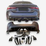 M4 replica bumper center exit BMW