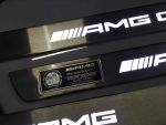 Polished chrome threshold trim with LED – angled view