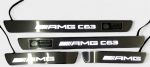 LED illuminated sill plates for Mercedes W204 / W205 / W213 – set shot