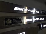 White light glowing entry sill – night effect