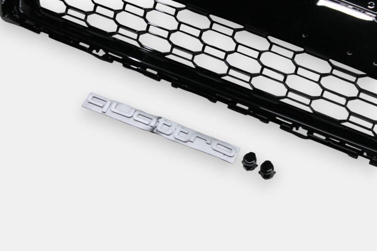 RS3 style black front grille Audi A3