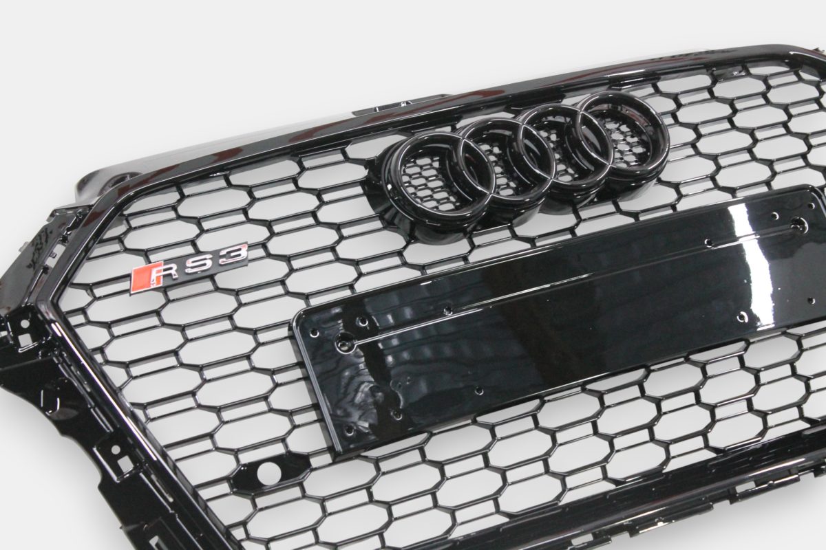 Audi A3 black QUATTRO grille upgrade