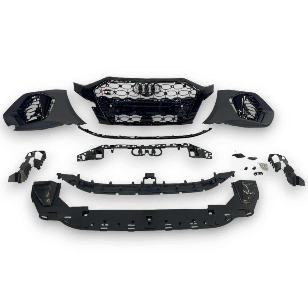 RS3 Front Bumper QUATTRO for Audi A3 Sedan 2021+ (6) Audi A3 aggressive RS3 front bumper