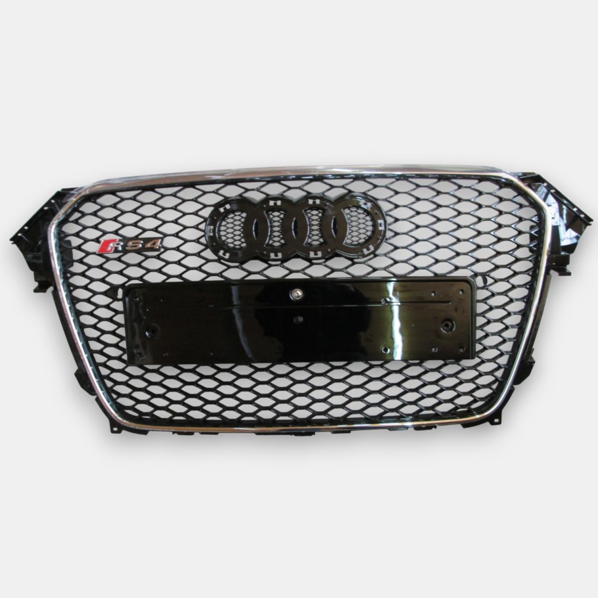 RS4 Chrome Frame Front Radiator Grille for Audi A4 2011–2015 (1) RS4 chrome grille Audi A4