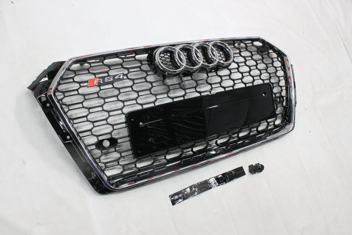 RS4 style chrome front grille Audi A4