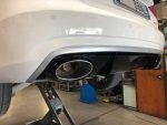 Audi A4 rear diffuser with exhaust tips