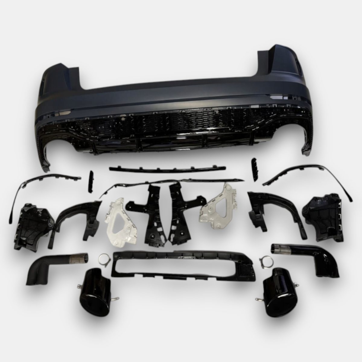 RSQ8 Rear Bumper for Audi Q8 2019–2022 (1) RSQ8 rear bumper for Audi Q8
