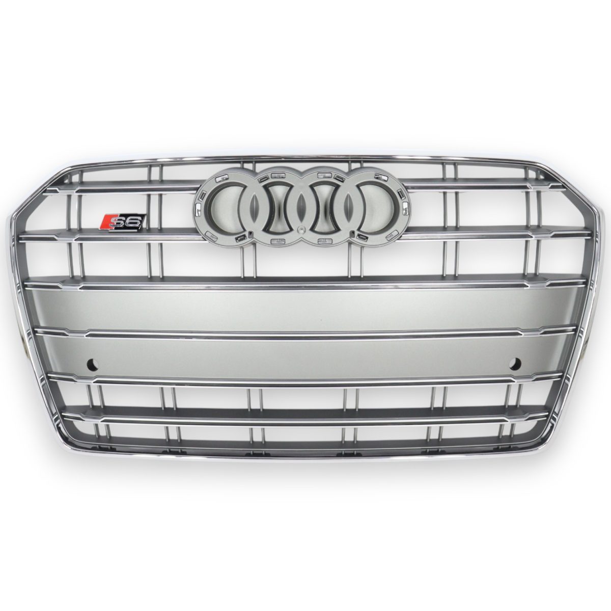 S6 Grey Front Radiator Grille for Audi A6 2014–2018 (1) Audi A6 OEM style grey grille