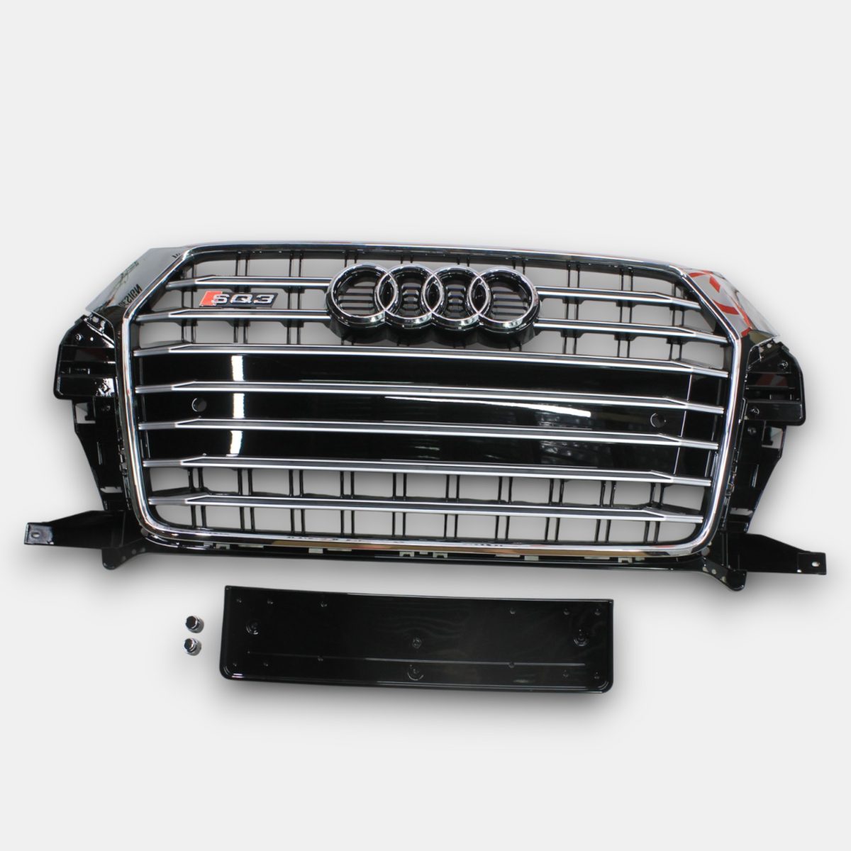SQ3 Chrome Front Radiator Grille Kit for Audi Q3 2014–2018 (1) SQ3 chrome grille Audi Q3 2014–2018