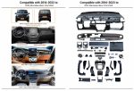 instrument panel Mercedes Vito W447 small screen dashboard
