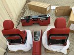 Front view of Mercedes-Benz G-Class W463 W465 style interior conversion including dashboard, seats, door panels, and center console.
