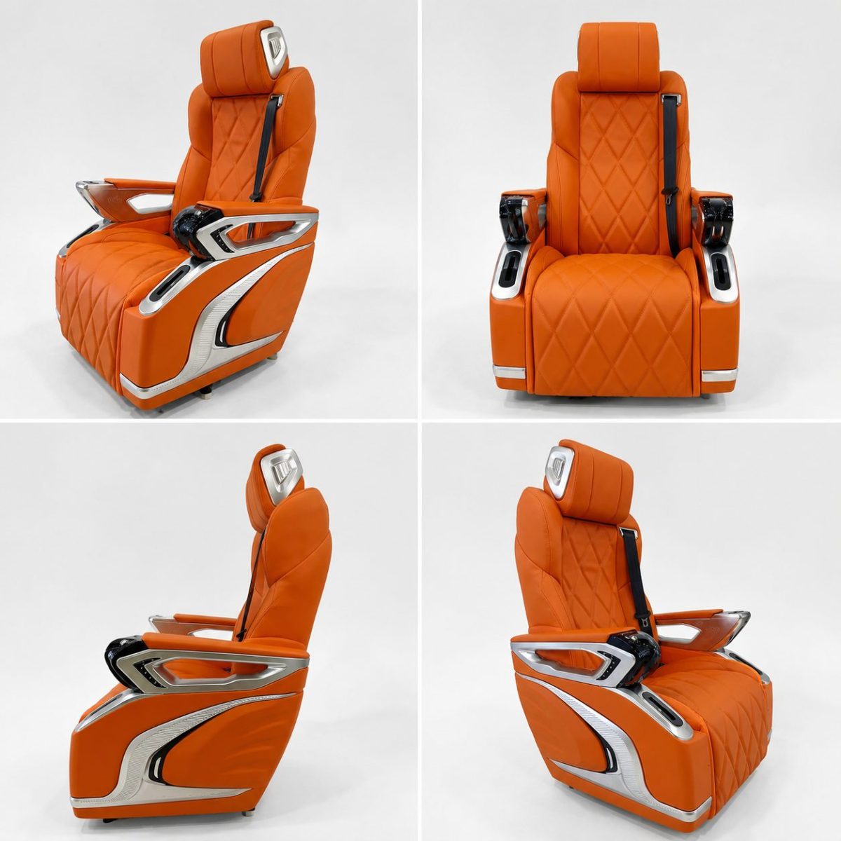 Luxury passenger compartment with captain chairs and rear sofa for Mercedes V-Class