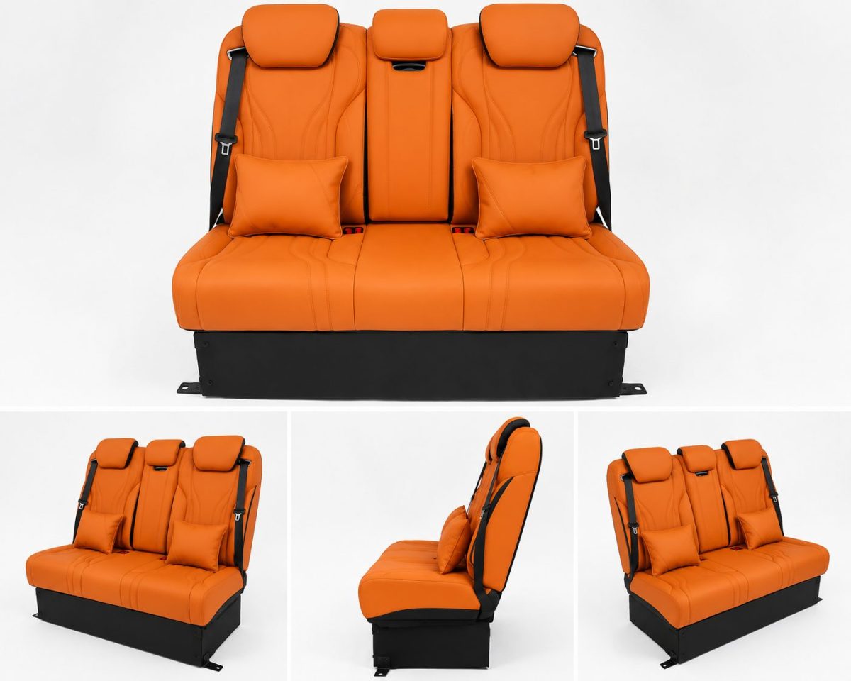 Luxury VIP interior kit with two rotating captain seats and rear sofa for Mercedes-Benz V-Class W447