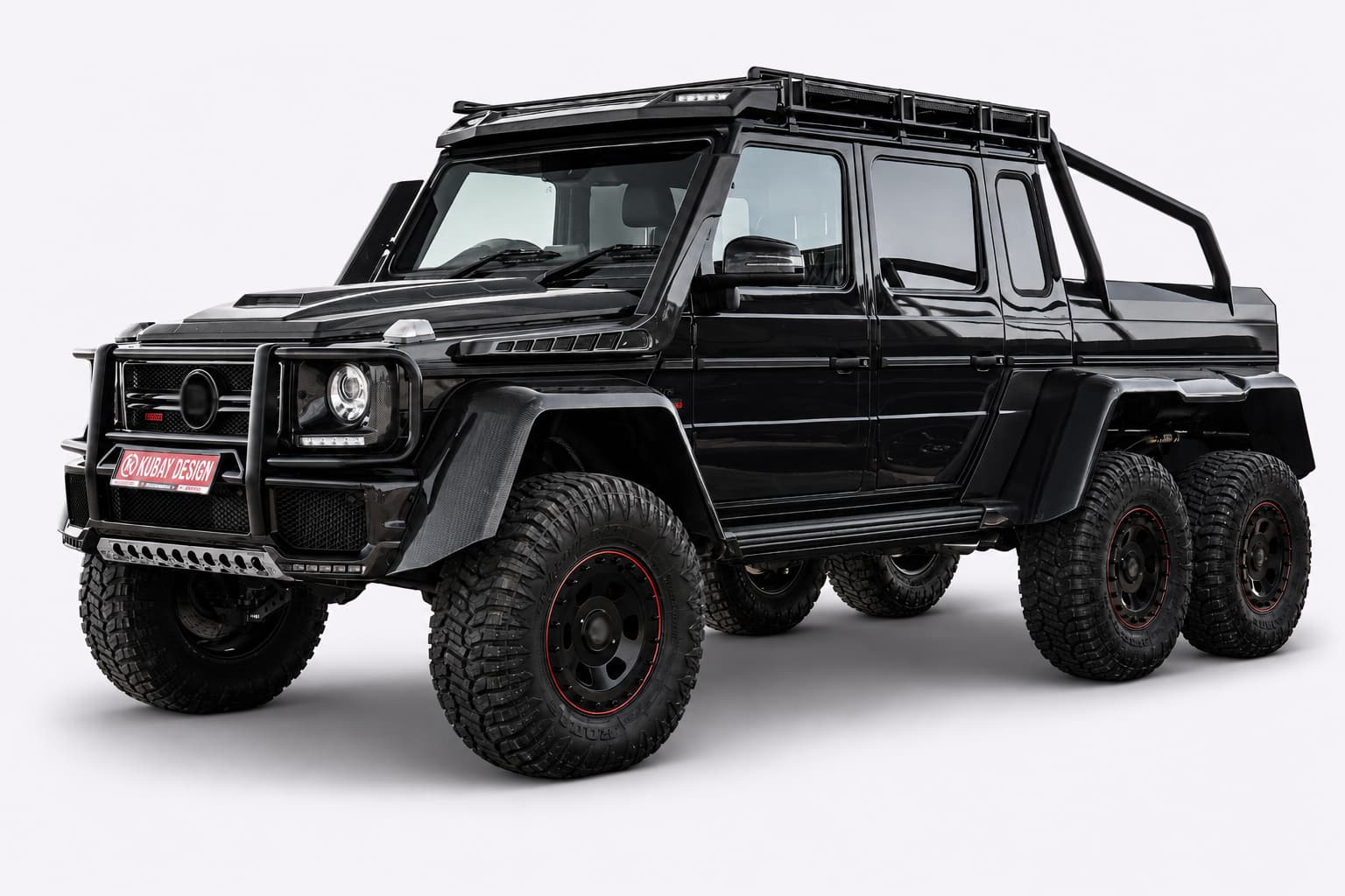 Mercedes-Benz G-Class W463 6x6 with carbon fiber body kit customization by Kubay Design