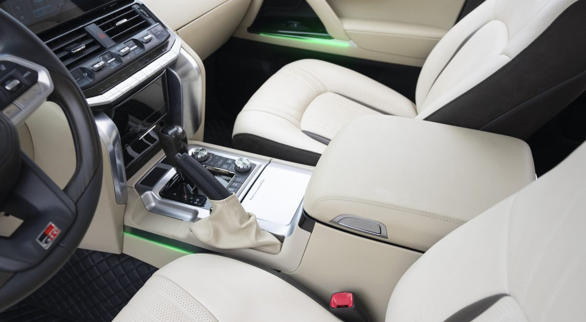 Toyota Land Cruiser 200 to LC300 interior conversion kit with complete dashboard and center console