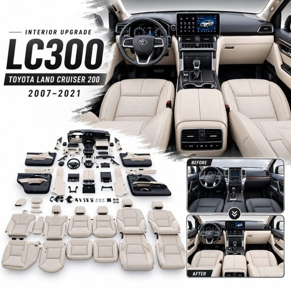 Complete LC300 interior retrofit kit for Toyota Land Cruiser 200 2007–2021