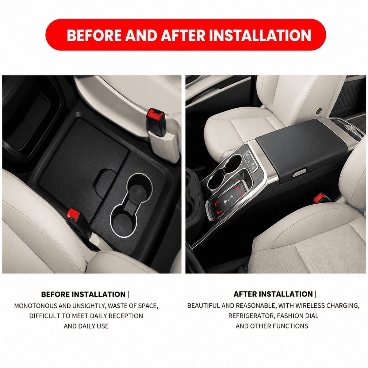 Luxury center console for Mercedes V-Class W447