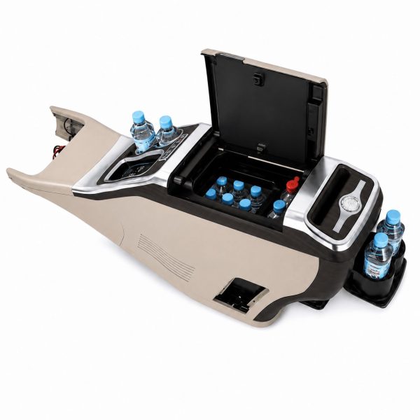 Mercedes V-Class center console with storage