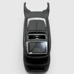 mercedes V-Class W447 center console featuring hidden fridge armrest and dual cup holders