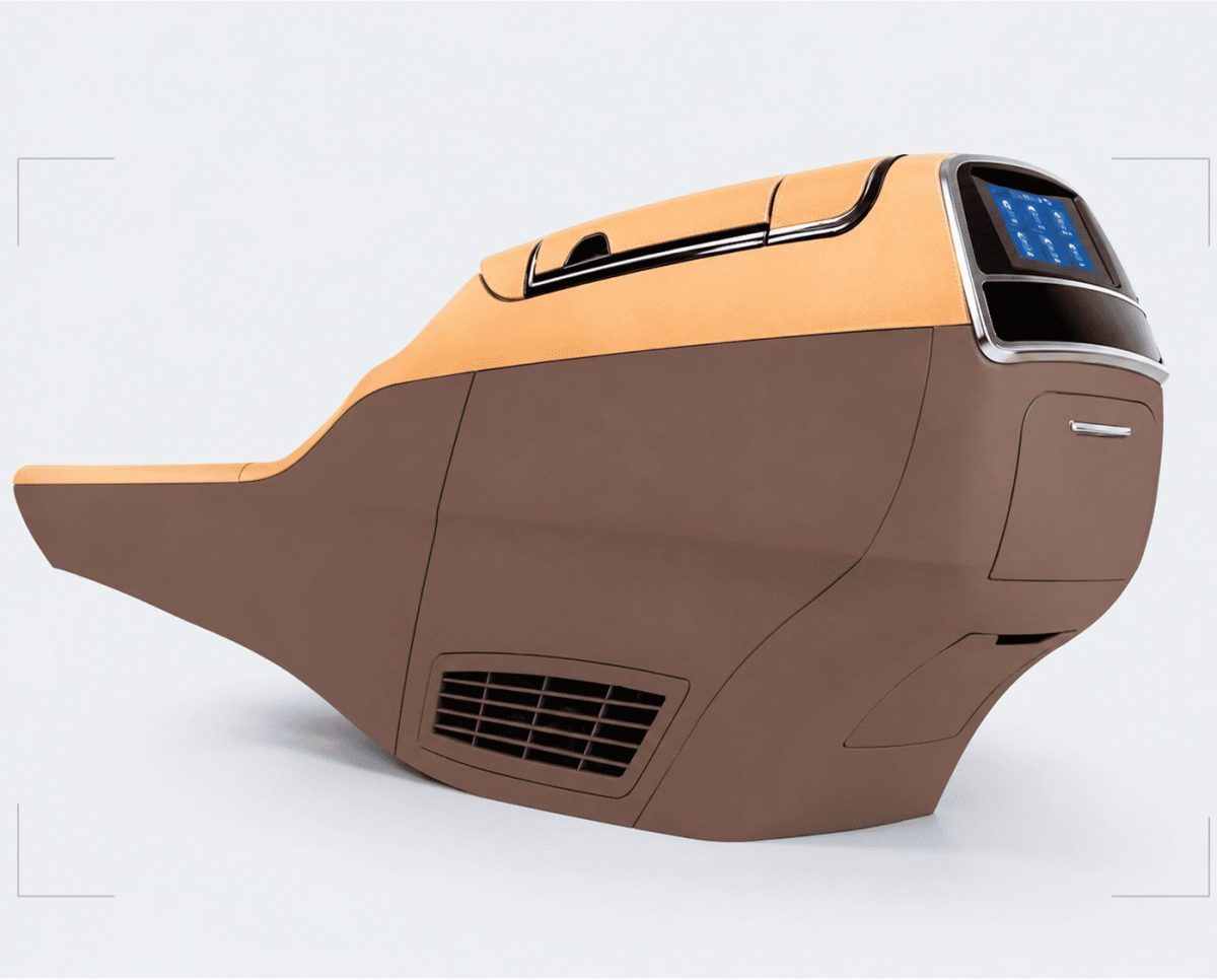 V-Class W447 center console with wireless charger
