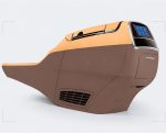 V-Class W447 center console with wireless charger