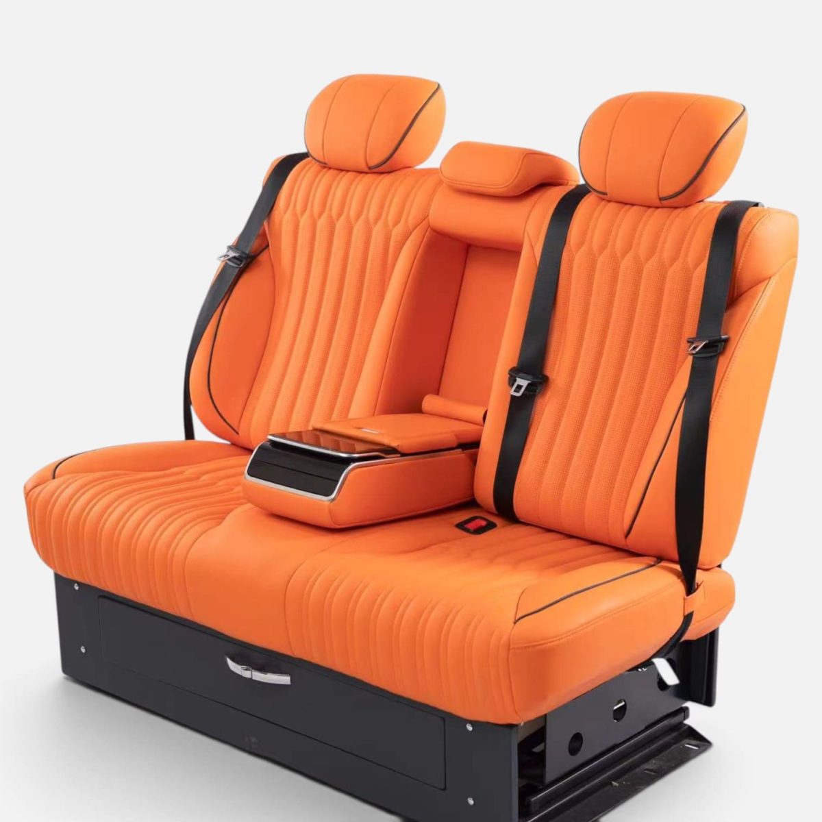 Amber Executive 2-Seater VIP Power Sofa Bed Bench for Mercedes Sprinter, Vito & V-Class (1) Amber Executive 2-Seater VIP Power Sofa Bed Bench for Mercedes Sprinter, Vito and V-Class