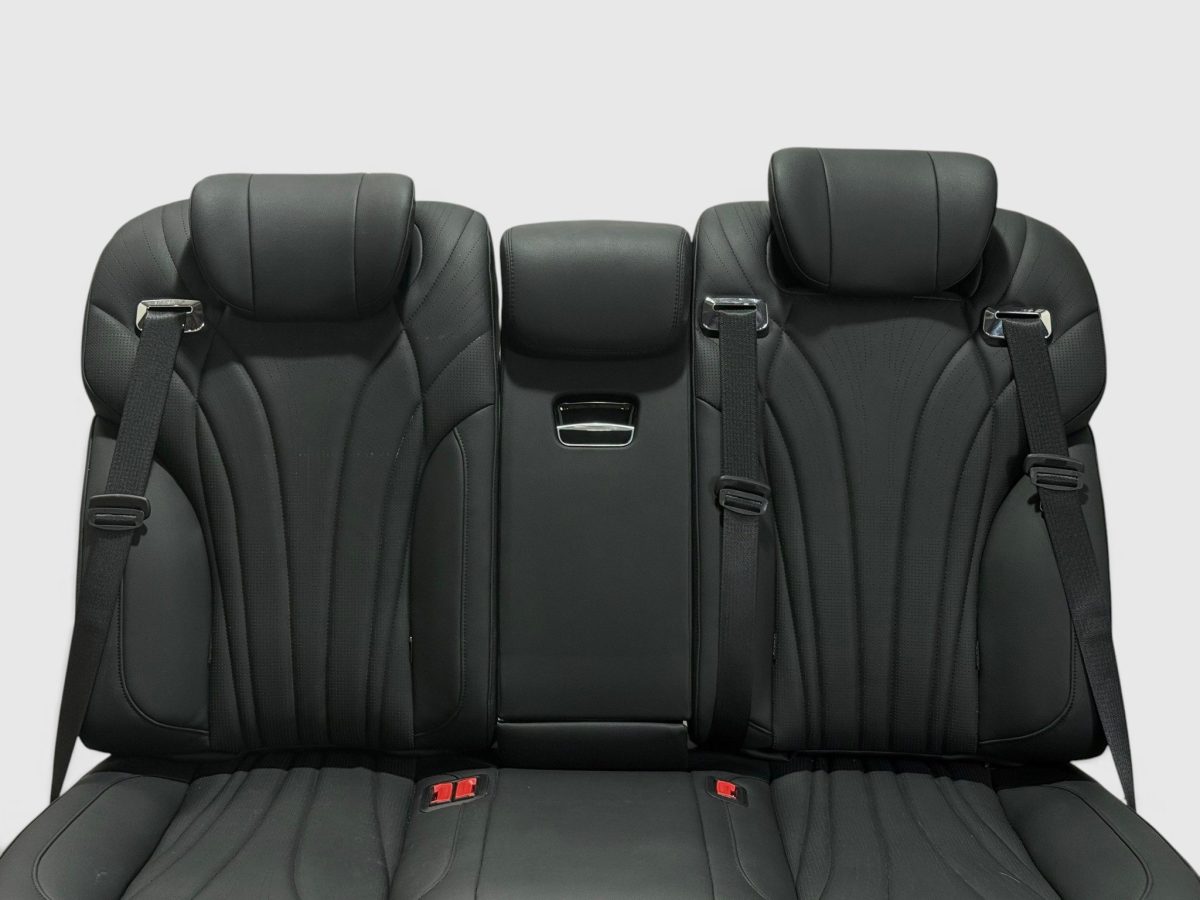 Black Luxury VIP Power Sofa Bed Bench for Mercedes-Benz Sprinter, Vito and V-Class