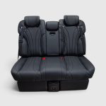 Luxury Black VIP Rear Sofa Bed Bench for Mercedes Sprinter and V-Class