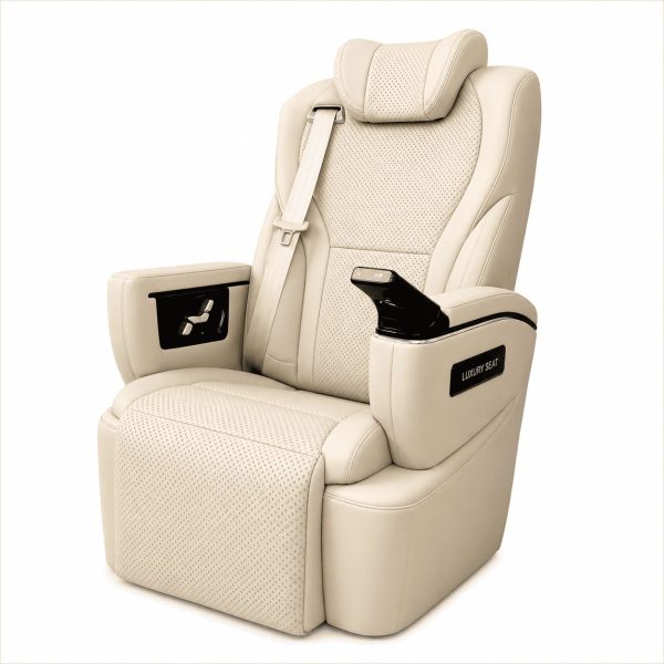 Luxury Executive VIP Captain Chair Seat for Mercedes Sprinter, Vito and Viano in premium leather with power adjustment