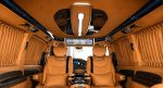 Mercedes-Benz Vito W447 VIP roof panel with integrated widescreen TV and ambient lighting