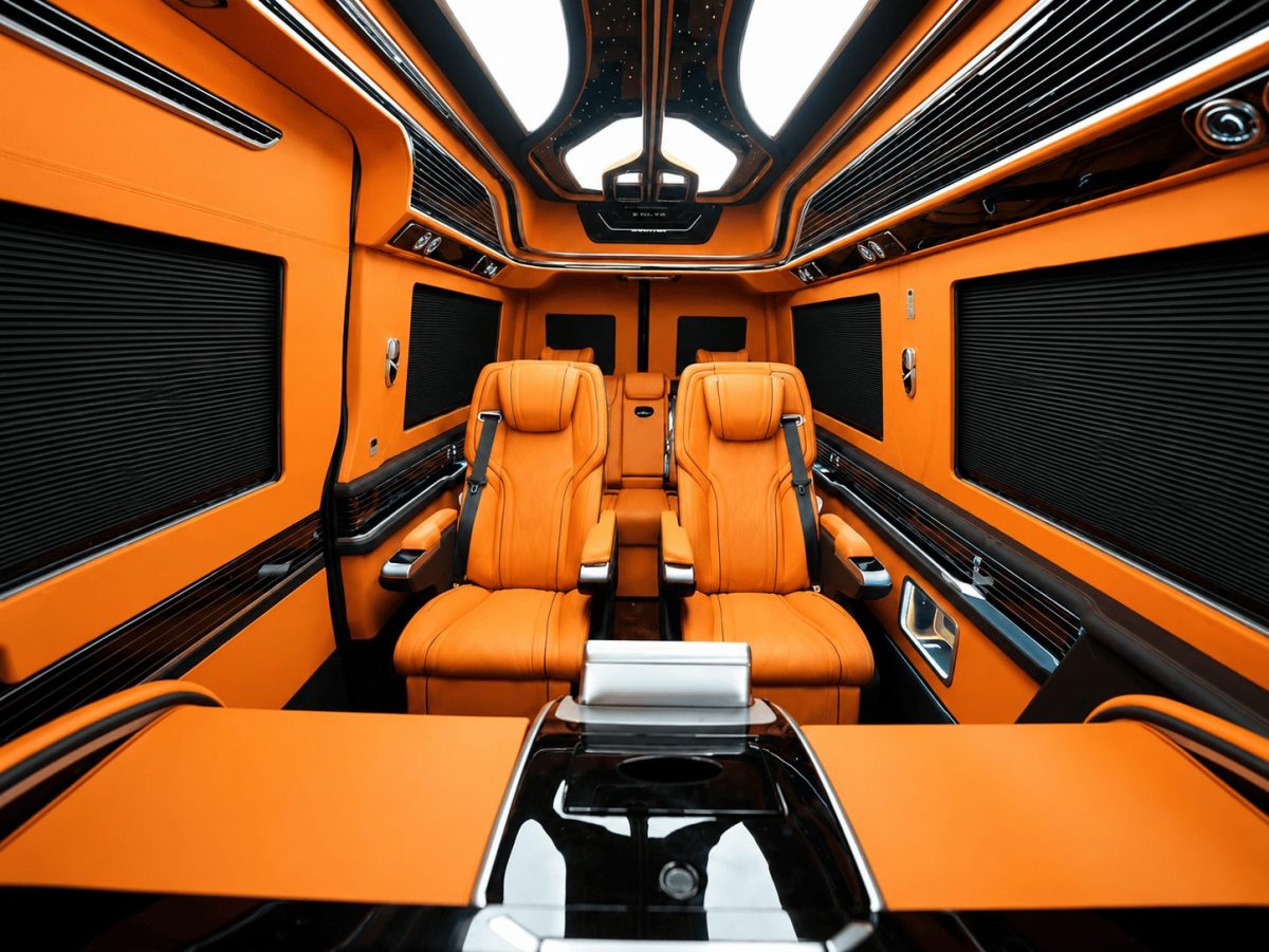 Mercedes-Benz Sprinter W907 W910 Executive VIP Interior with Dashboard, Seats and Console